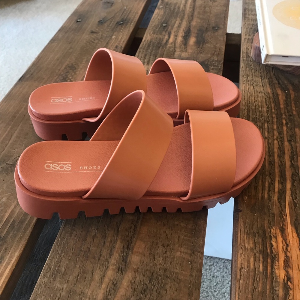 ASOS Chunky Platform Jelly Sandals NWOT